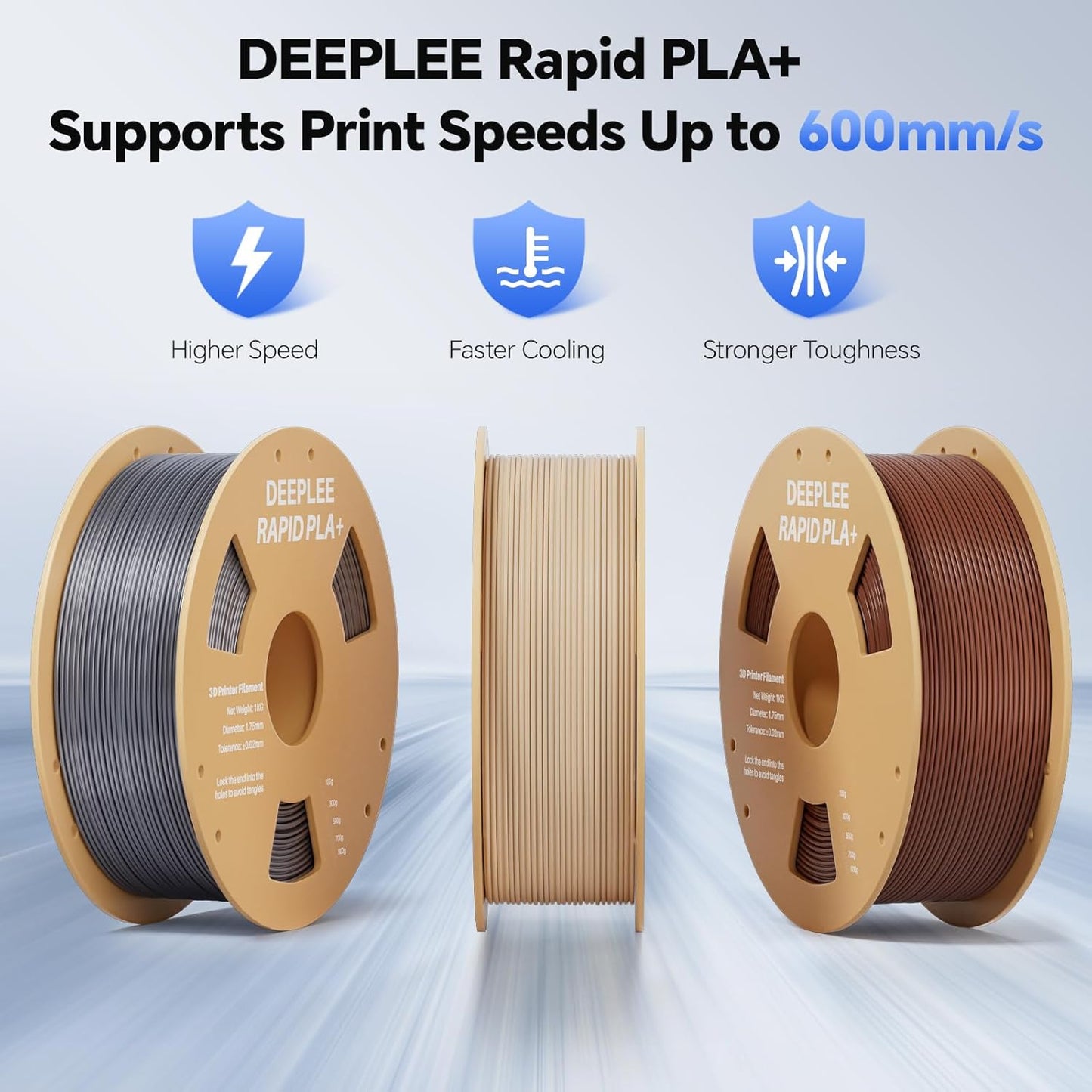 Rapid PLA Plus Filament 1.75Mm High Speed 3D Printer Filament up to 600Mm/s