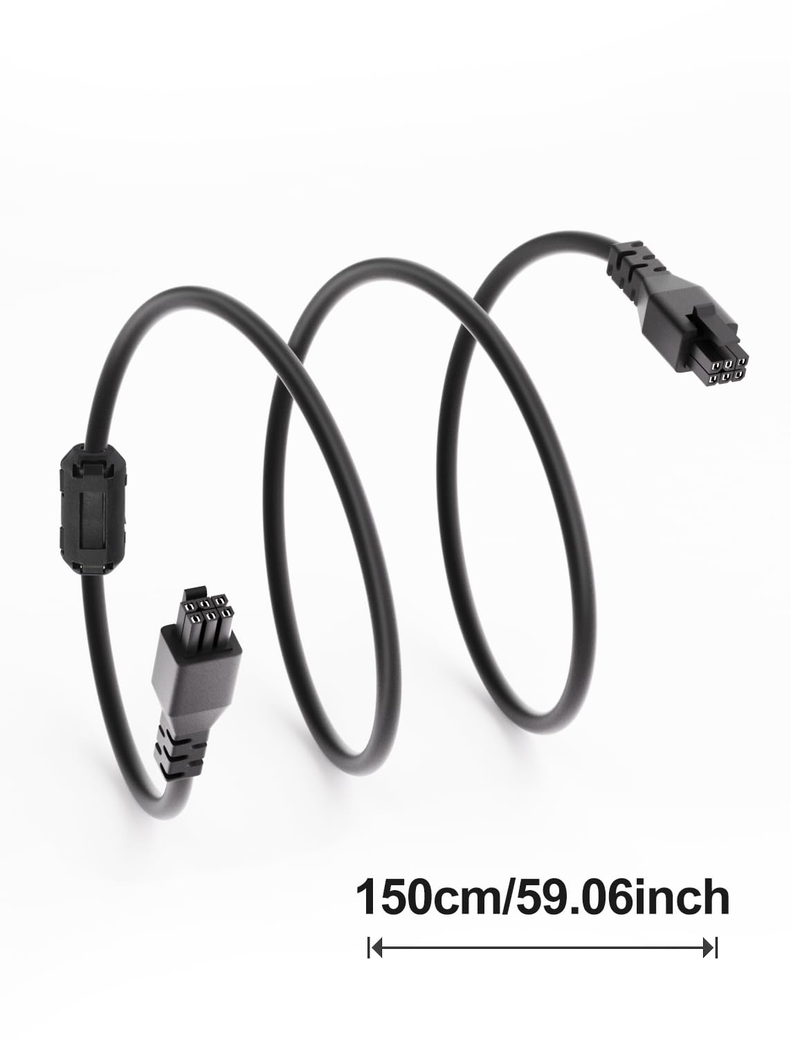 59" inch CFS Extension Cable for Creality K2P/Hi Combo 3D Printer, 6Pin 24 AWG Copper Core Extension Jumper Cord 1.5M with Magnetic Ring