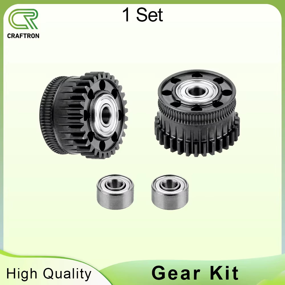 Upgrade Extruder Gear Kit for Creality K2 plus Hi Dual Helical All Metal Extruder Driver Gear Nickel DLC Coated 3D Printer Part