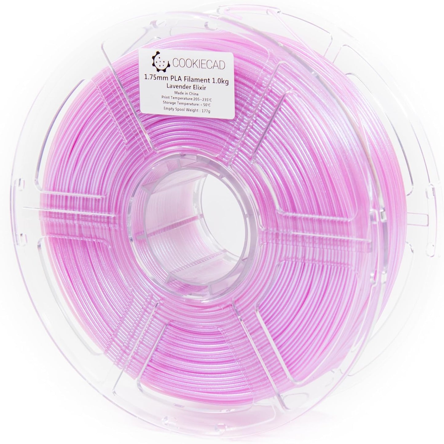 Cookie Cad Elixir PLA Filament 1.75Mm 1Kg Iridescent 3D Printer Filament