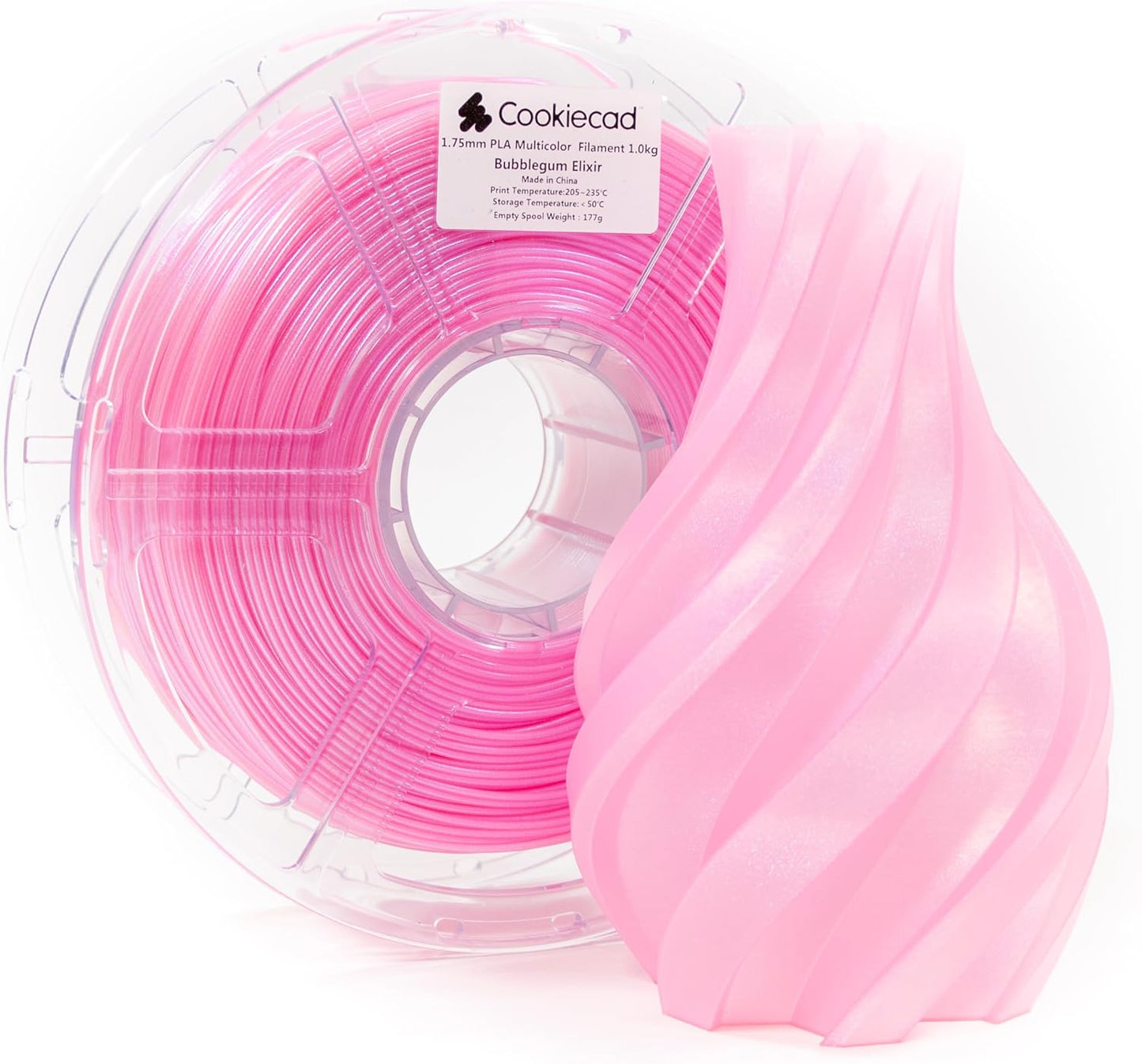 Cookie Cad Elixir PLA Filament 1.75Mm 1Kg Iridescent 3D Printer Filament