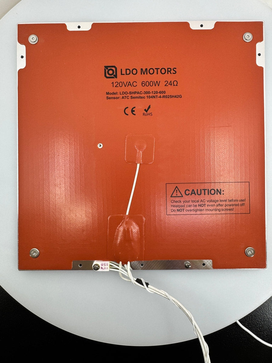 Voron Trident Aluminum Build Plate Complete Kit by LDO Systems (Heater, Magnet, and fuse pre-applied to plate)