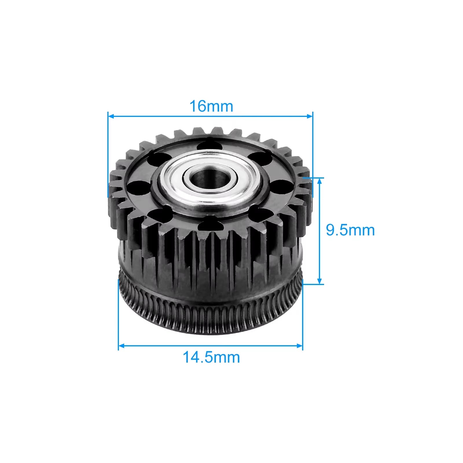 Upgrade Extruder Gear Kit for Creality K2 plus Hi Dual Helical All Metal Extruder Driver Gear Nickel DLC Coated 3D Printer Part