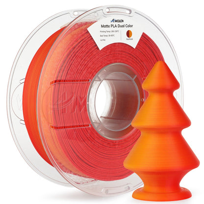 PLA Matte Dual Filament 1.75mm, 1KG/2.2LB