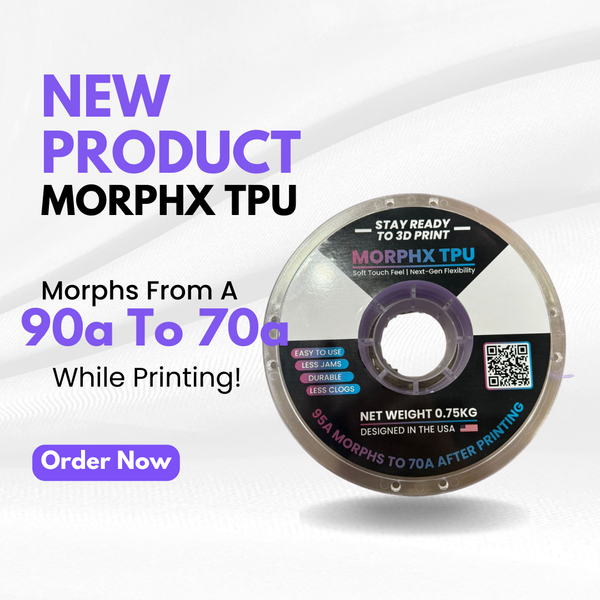 NEW! MorphX TPU 1.75mm Variable Shore Hardness 90a-70a