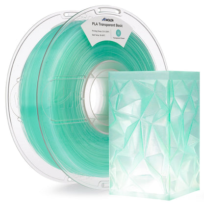 PLA Crystal-Transparent 1.75mm, 1KG/2.2LB