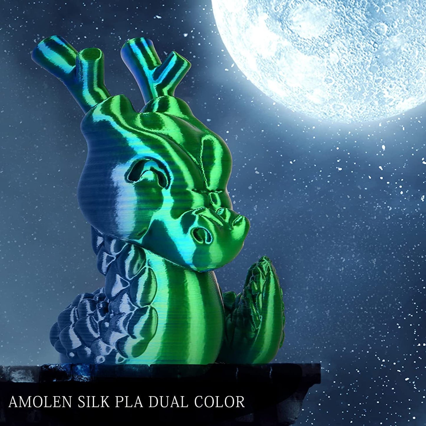 PLA Silk Dual Color Variety Pack (4x200g) - 1.75MM