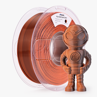 PLA Silk Dual Color Filament 1.75mm, 1KG/2.2LB