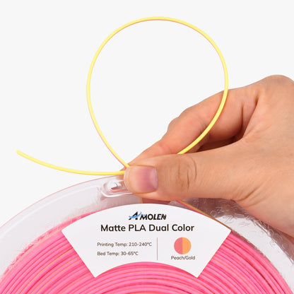 PLA Matte Dual Filament 1.75mm, 1KG/2.2LB