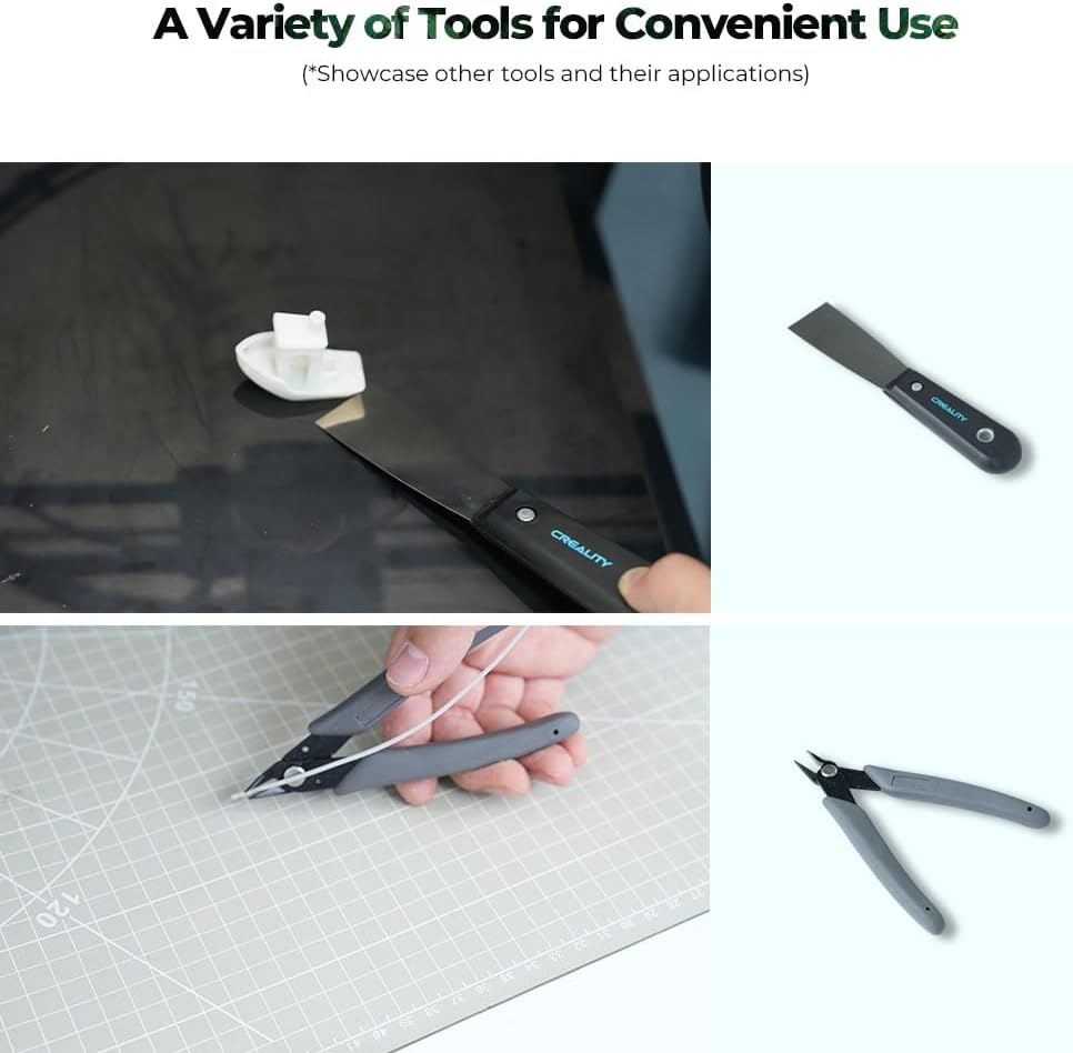 Creality 3D Printer Tool Kit, 74Pcs Assembly, Removal, Filament Cutting, etc...