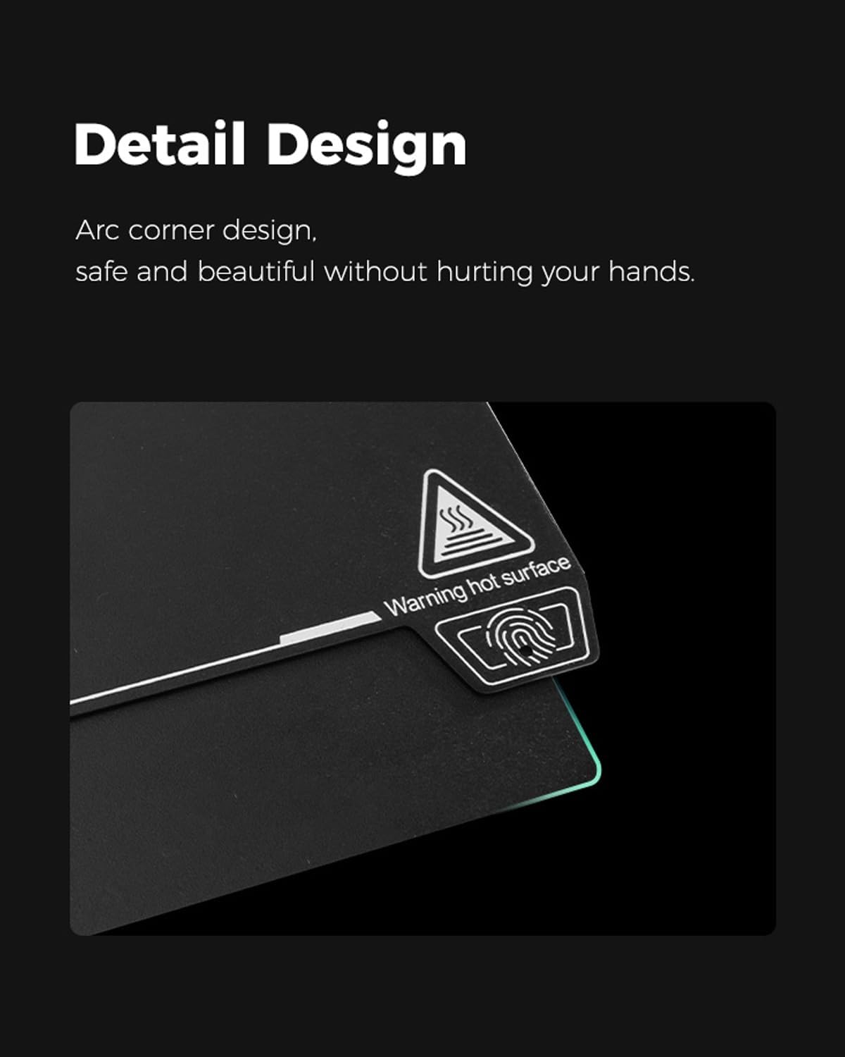 Creality K2 Plus Build Plate, 370X370mm Epoxy Resin Low Heat Surface 