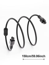 59" inch CFS Extension Cable for Creality K2P/Hi Combo 3D Printer, 6Pin 24 AWG Copper Core Extension Jumper Cord 1.5M with Magnetic Ring