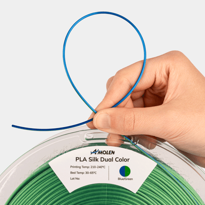 PLA Silk Dual Color Filament 1.75mm, 1KG/2.2LB