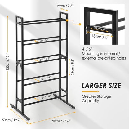 5-Tier Filament Spool Holder with Filament Storage Bags and Pump Heavy Duty Metal Shelf Organizer for 3D Printing Studios