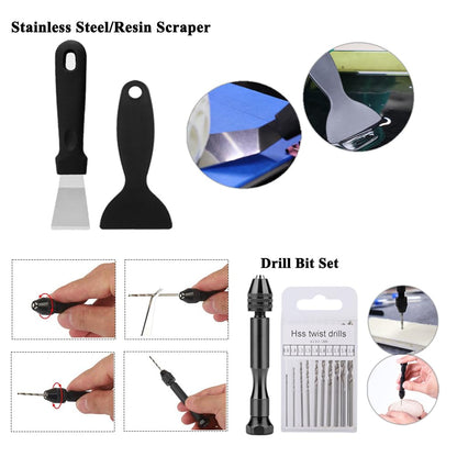 62PCS 3D Printer Tool Kit, 3D Post-Processing Accessories with Hand Drill, Deburring Tool, Cutter, Needle Files, Scrapers, Brushes, Tweezers, and Nozzle Cleaning