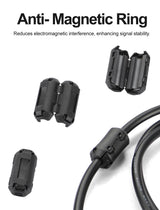 59" inch CFS Extension Cable for Creality K2P/Hi Combo 3D Printer, 6Pin 24 AWG Copper Core Extension Jumper Cord 1.5M with Magnetic Ring