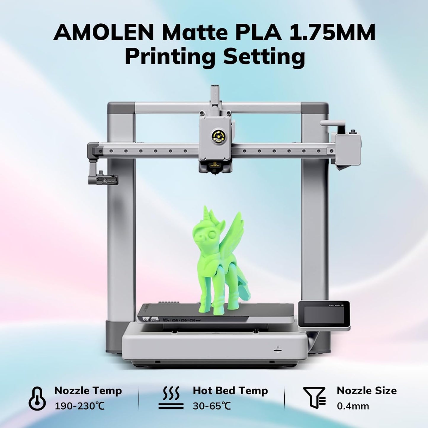 PLA Matte Dual Filament 1.75mm, 1KG/2.2LB