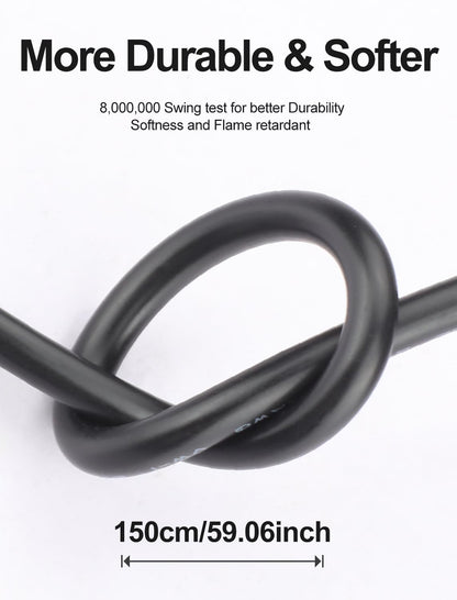 59" inch CFS Extension Cable for Creality K2P/Hi Combo 3D Printer, 6Pin 24 AWG Copper Core Extension Jumper Cord 1.5M with Magnetic Ring
