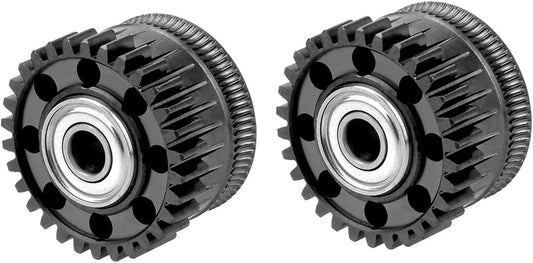 Upgrade Extruder Gear Kit for Creality K2 Plus Dual Helical All Metal Extruder Gears (Nickel DLC Coated 3D Printer Part)(1 Set)
