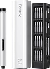 Fanttik E1 Max Mini Precision Screwdriver Set, 50 Magnetic Bits, Magnetic Storage, 5/32‘’Hex, Repair Tool Kit for Electronics, 3D Printer,  Phone, Camera, Laptop, Watch, (Grey)