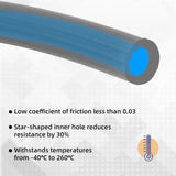 Star Shape Ultra Low Friction PTFE Tubing
