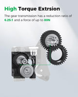 Official K2 Series/Ender 5 Max Upgraded Extruder Kit Compatible with K2 plus, K2, K2 Pro, Ender 5 Max High Torqu- Built in Filament Runout Sensor 