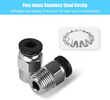 10 PCS Premium PC4-M10 Bowden Tube Coupler Male Compatible with  3D Printers & Splitters