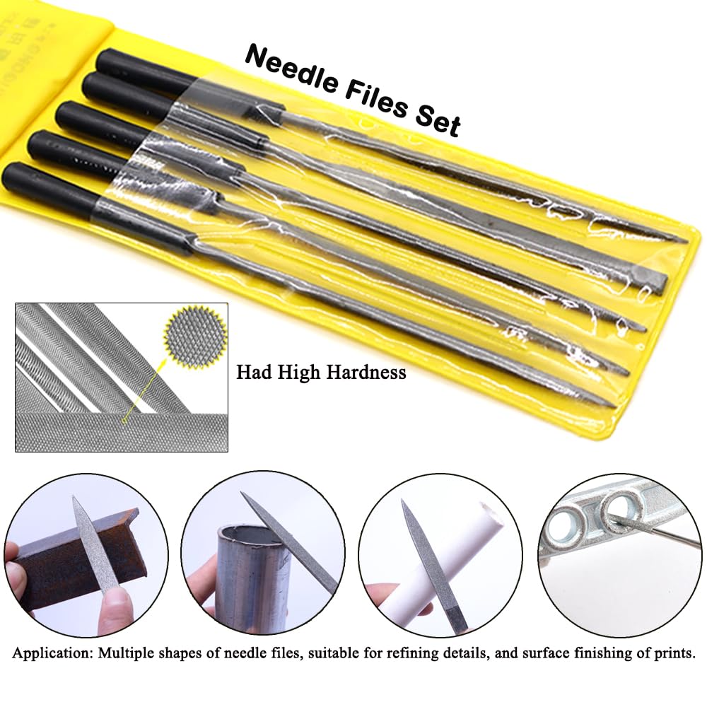 62PCS 3D Printer Tool Kit, 3D Post-Processing Accessories with Hand Drill, Deburring Tool, Cutter, Needle Files, Scrapers, Brushes, Tweezers, and Nozzle Cleaning