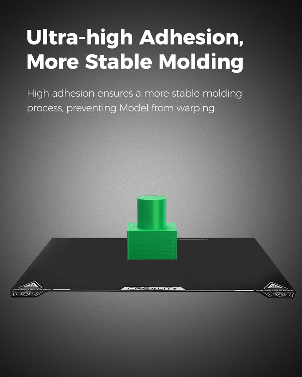 Creality K2 Plus Build Plate, 370X370mm Epoxy Resin Low Heat Surface 