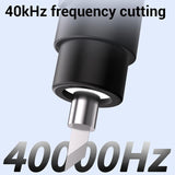 40Khz Handheld Craft Cutting Too Ultrasonic Cutter  with 50 Replacement Blades OLED Display, for Plastic 3D Prints DIY (US Plug)