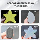 PEI Build Plate, Double Sided Textured PEI Flexible, Holographic Removal Spring Steel Sheet Plate (Many Sizes & Styles) Bambu Lab, Prusa, Anycubic, Etc...