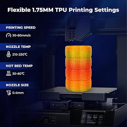 TPU Flexible Transparent Multicolor Rainbow Variety Pack (4x200g)