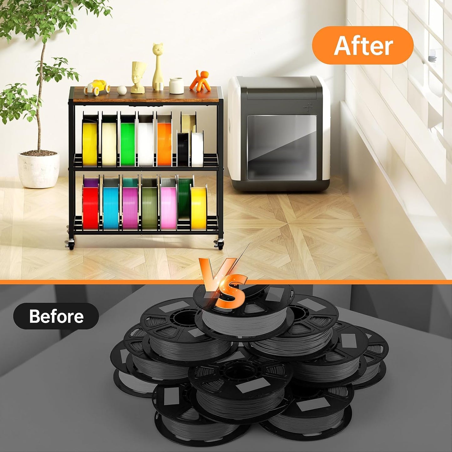  Filament Storage Rack- with Wheels