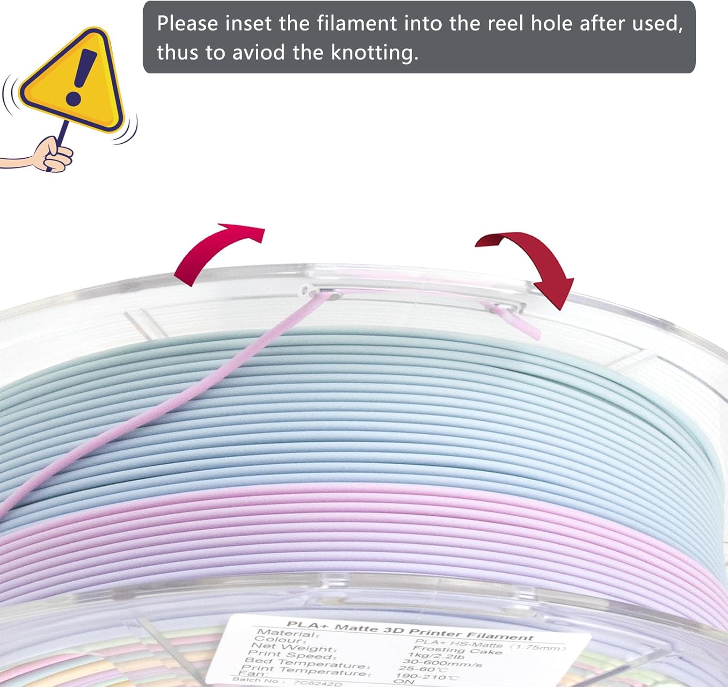 iSANMATE 3D Printer Filament - PLA+ 1.75Mm, High Speed, Dimensional Accuracy 0.02Mm, 1Kg Spool (2.2Lbs)