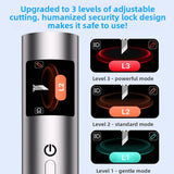 40Khz Handheld Craft Cutting Too Ultrasonic Cutter  with 50 Replacement Blades OLED Display, for Plastic 3D Prints DIY (US Plug)