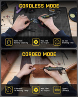 Fanttik T1 Max Soldering Iron Kit 7 Seconds Fast Heating(390°F-840℉), Auto Sleep, 4 Precision Soldering Tips, 360° Swivel Stand, Soldering Iron for Precision Repair