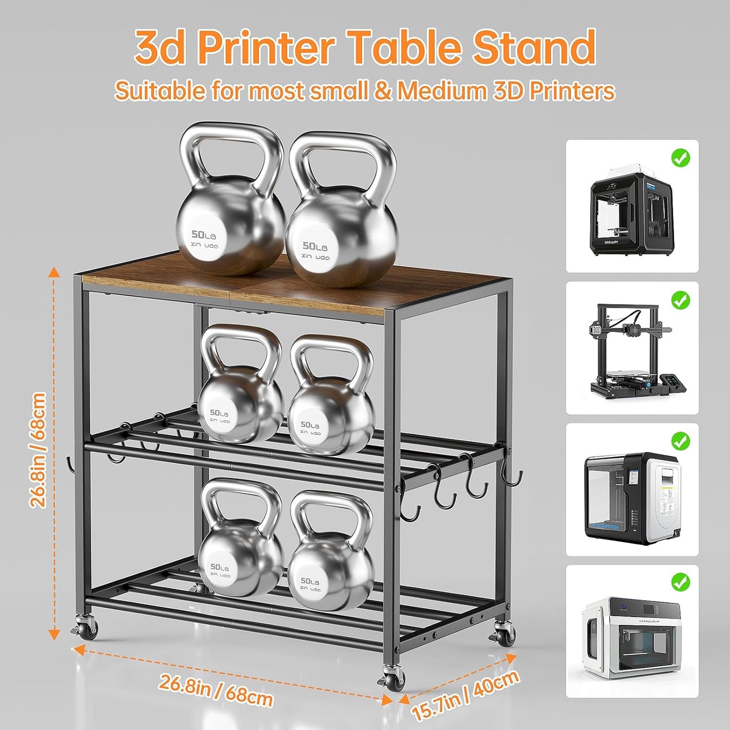  Filament Storage Rack- with Wheels