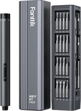 Fanttik E1 Max Mini Precision Screwdriver Set, 50 Magnetic Bits, Magnetic Storage, 5/32‘’Hex, Repair Tool Kit for Electronics, 3D Printer,  Phone, Camera, Laptop, Watch, (Grey)