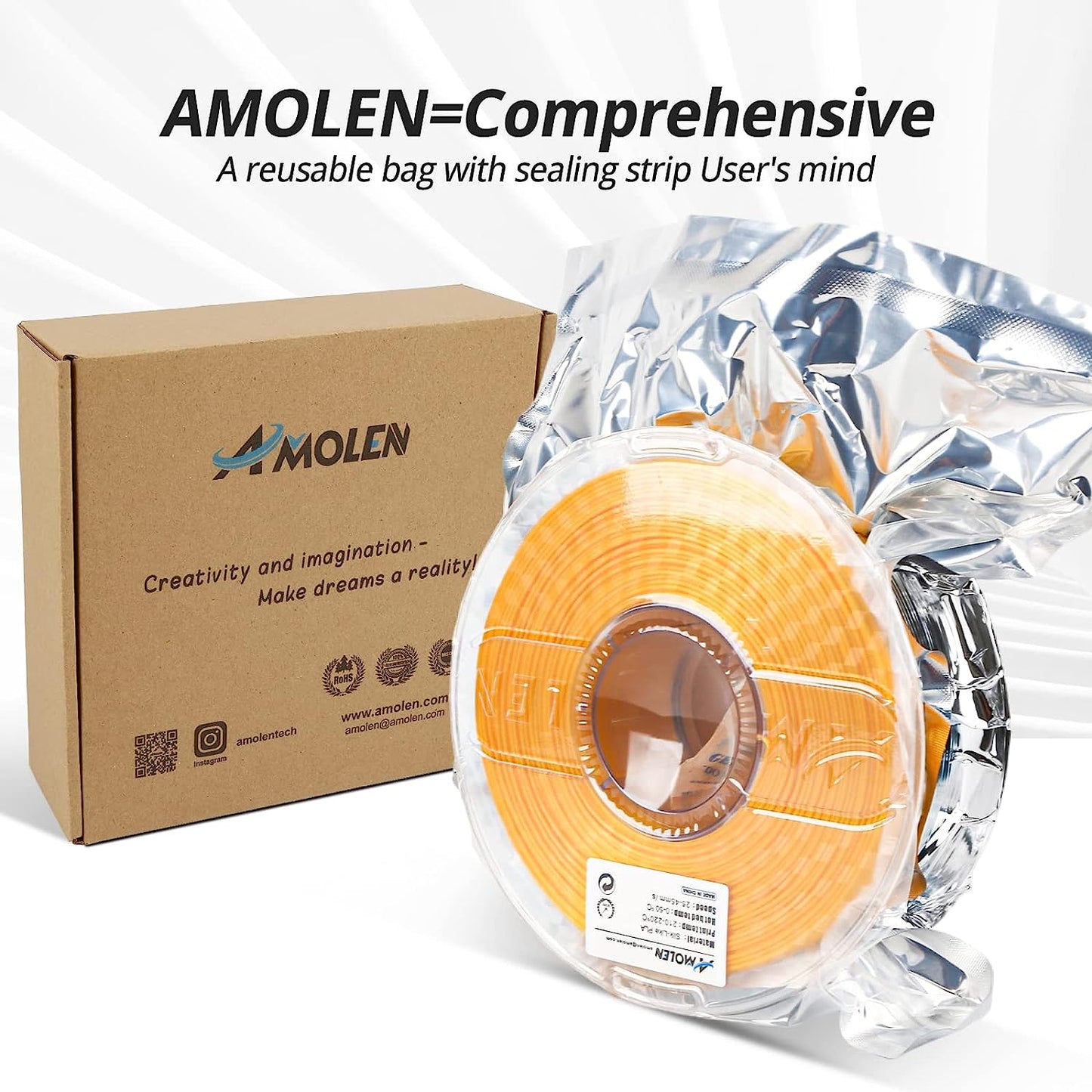 PLA Silk Basic Variety Pack (4x200g) - 1.75MM