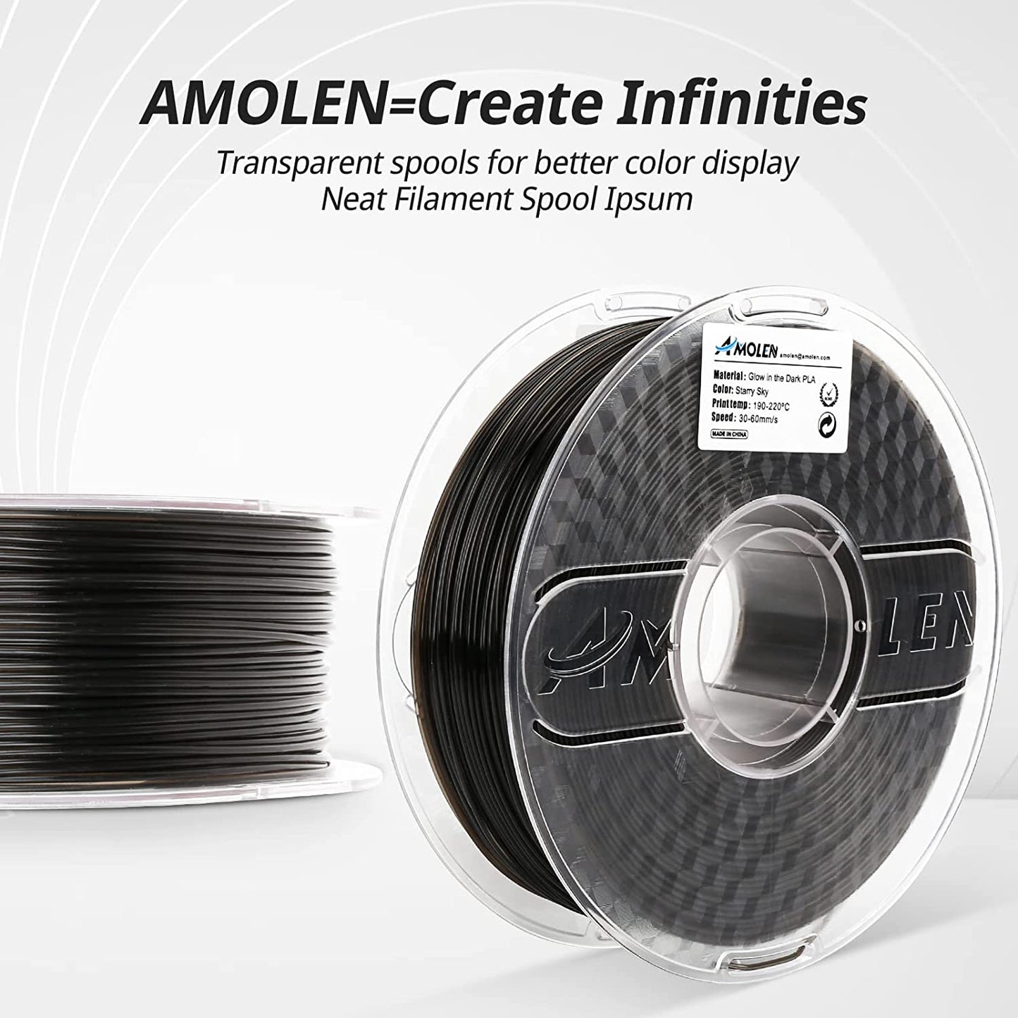 PLA Glow in the Dark Variety Pack (4x200g)