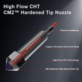 Flowtech Hotend Upgrade for Creality K2 plus - Leakproof Nozzle - Cold Nozzle Change - High Flow CHT - All Metal Design - Made in USA