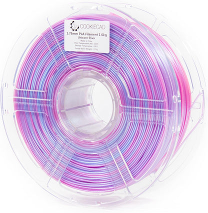 Cookie Cad Elixir PLA Filament 1.75Mm 1Kg Iridescent  3D Printer Filament