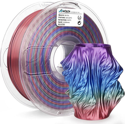 PLA Silk Rainbow 1.75mm, 1KG/2.2LB