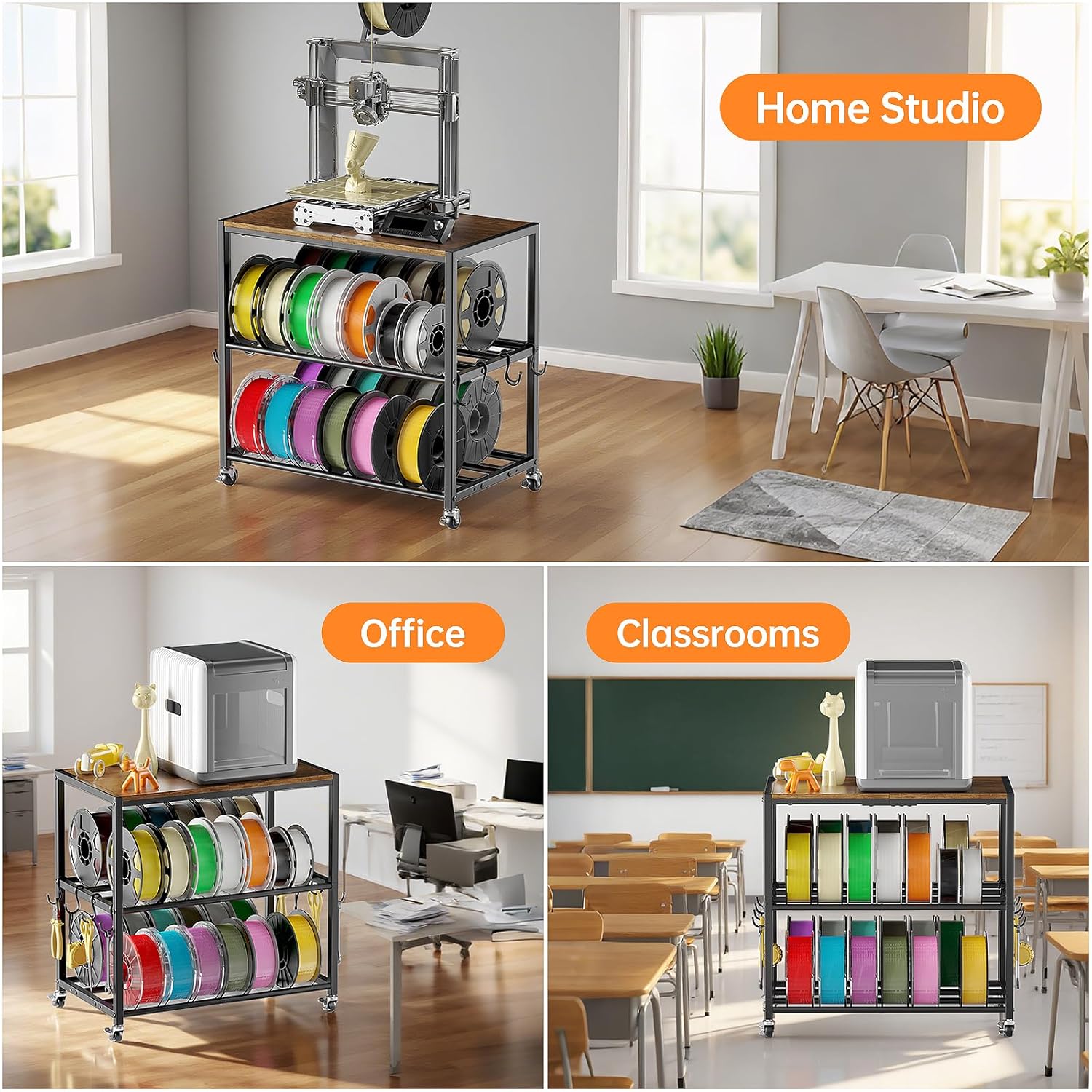  Filament Storage Rack- with Wheels