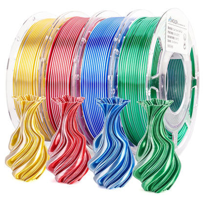 PLA Silk Dual Color Variety Pack (4x200g) - 1.75MM
