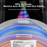 PLA Silk Triple Color 1.75mm, 1KG/2.2LB