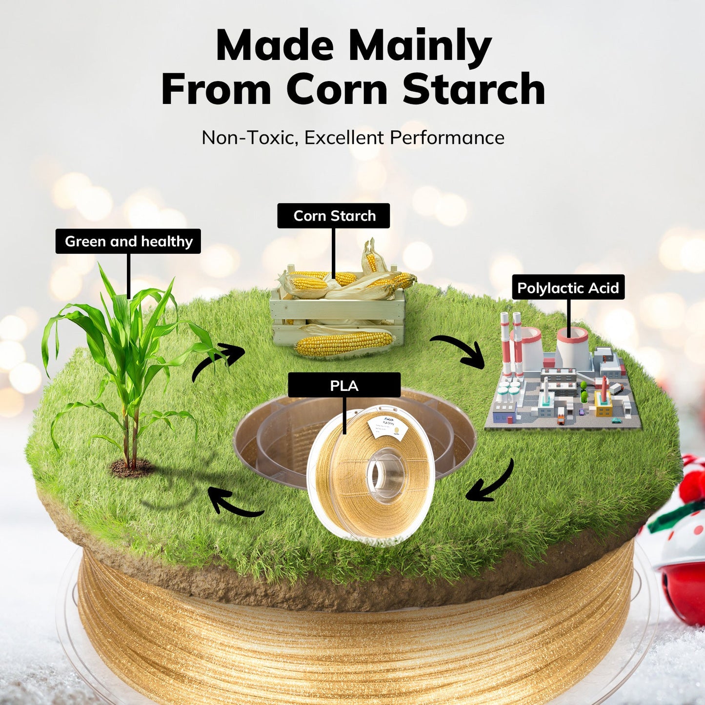 PLA Shiny Glitter Variety Pack (2x1KG) - 1.75MM