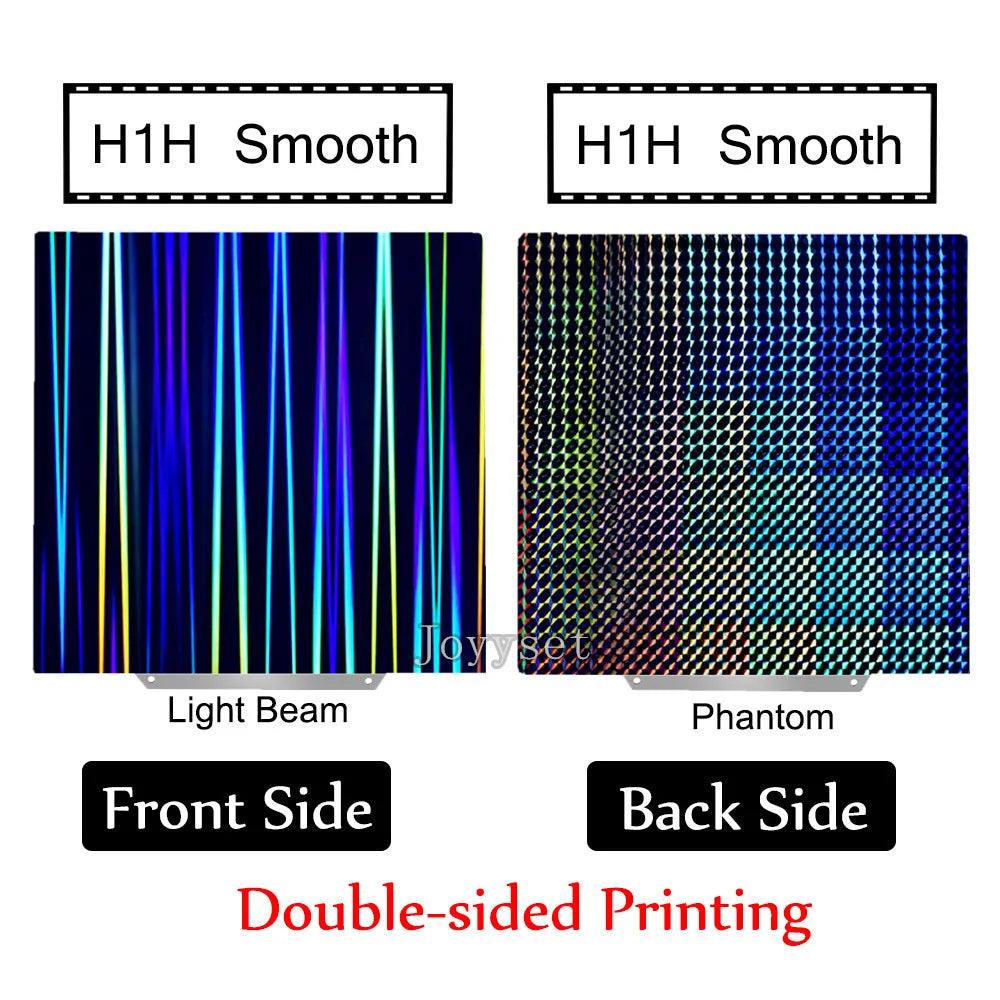 Holographic PEI Sheet 235X235 mm Double Sided  Spring Steel Sheet for Neptune 4, CR20, Ender 3, Adventurer 5m, & More!