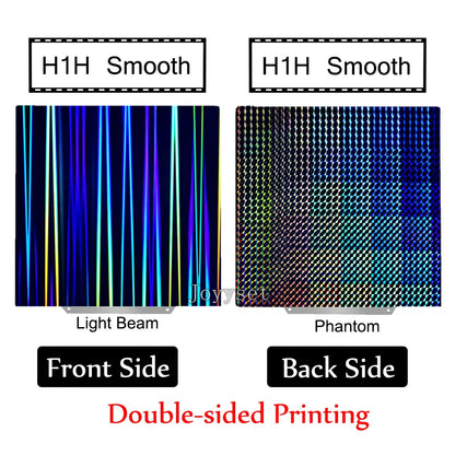 Holographic PEI Sheet 235X235 mm Double Sided  Spring Steel Sheet for Neptune 4, CR20, Ender 3, Adventurer 5m, & More!
