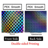 Holographic PEI Sheet 235X235 mm Double Sided  Spring Steel Sheet for Neptune 4, CR20, Ender 3, Adventurer 5m, & More!